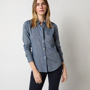 Ann Mashburn Icon Shirt Indigo Cotolino Chambray